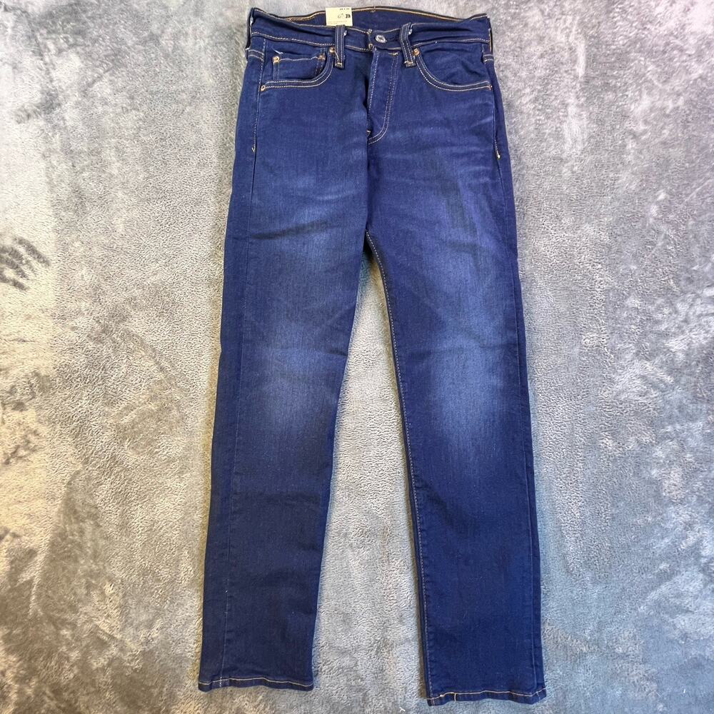 Levis 501 Jeans Mens 28 X 32 Button Fly Blue New Western Straight Leg 5 Pocket